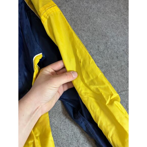 VTG 90s G-III Indiana Pacers Windbreaker Jacket Mens Blue Yellow NBA Sports XL - Picture 6 of 10